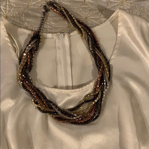 25 - w 26” twisted strand multicolored necklace - - Picture 1 of 4